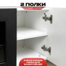 Тумба под ТВ с биокамином SteelHeat LIVORNO IMPULSE 140 см (корпус белый / фасады серый бетон) фото 4