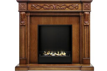 Биокамин в портале Firezo Neapol Дуб антик, стандарт