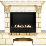 Биокамин в портале Firezo Pierre luxe Шампань слоновая кость с патиной, стандарт фото 1