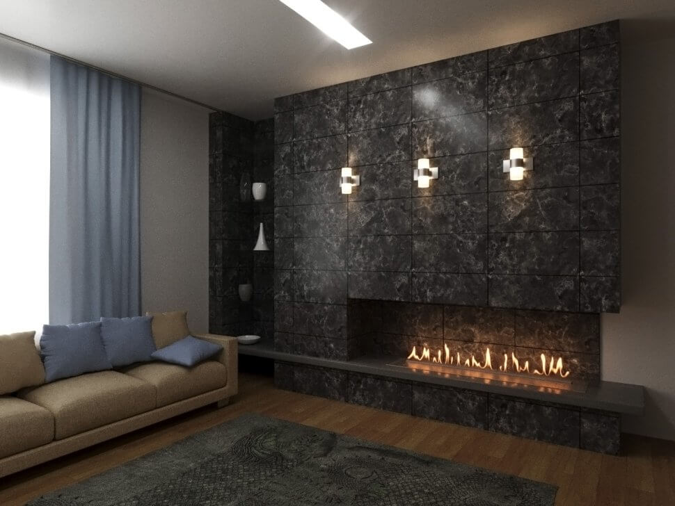 Автоматический биокамин Lux Fire Smart Flame 900 RC INOX